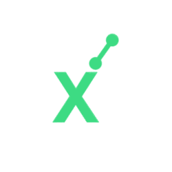 Logo de Automatixando, con la letra "X" estilizada y un gr&aacute;fico ascendente, representando el enfoque en contenido digital y crecimiento.